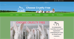 Desktop Screenshot of choosecrueltyfree.org.au