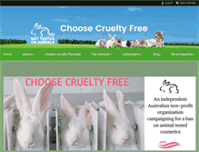 Tablet Screenshot of choosecrueltyfree.org.au